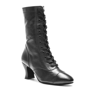 Rumpf: The Cambridge Boot: NY Black | 2.5" Le Roi | MED | Suede Sole | Side Zipper