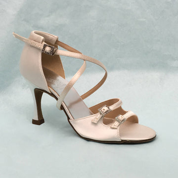 Supadance: S1618 | White Satin | 2.5" Flare | MTO-WTD