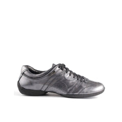 Stefano Sneaker: Steel Leather: Split Sole