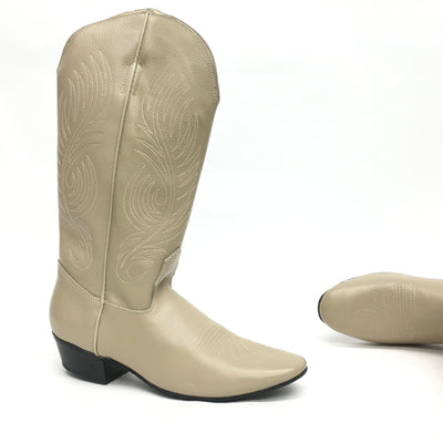Evenin Star: Vicki Pro Country Western Boot: Texas Tan Leather | 1.5" C | MED | Suede Sole |  Pro Unstructured Toe | Hidden Boot Pulls