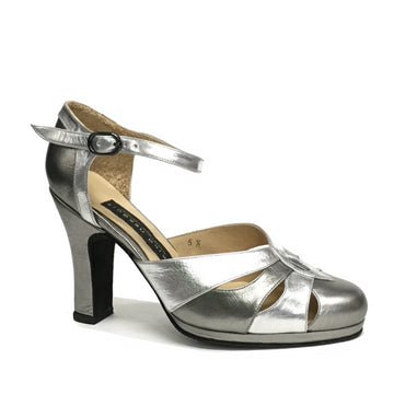 AN: Monte Los Valles: Graphite Pewter & Silver | 3.5" Torre | MED | Suede Sole | Limited Edition