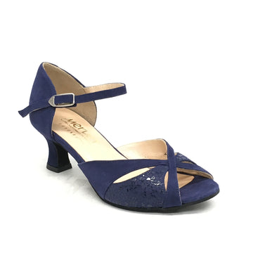 MERLET: Renee - Deep Blue Confetti | 2.0" Baroque Flare
