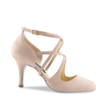 Nueva Epoca: Marissa | RICA | Italian Blush Suede | 2.75" Aria (70mm) | MED | Suede Sole