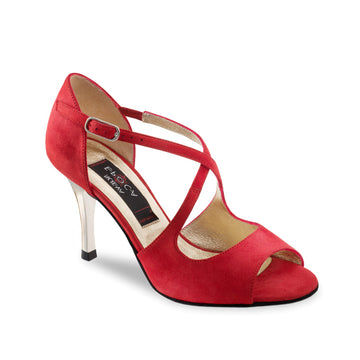 Nueva Epoca: Martha | RICA | Strawberry Suede | 3.25" Metallic Aria (80mm) MED | Suede Sole