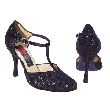 Paoul: Vernazza Medici | Black Glitter: 4.0" Medici