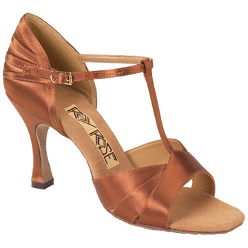 Ray Rose / Artsport: Carmen | Mocha Satin | Medium | 2.5" Flare -- Only While Supplies Last