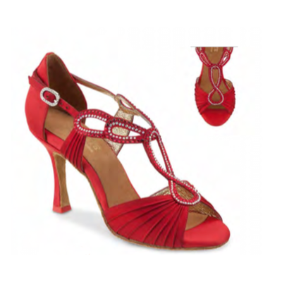 Rummos: Elite Ingrid: Red Satin: 3.0" FL - MED