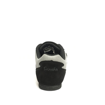 SANSHA: Salsette-1 V931M: Grey Mesh/Black Suede