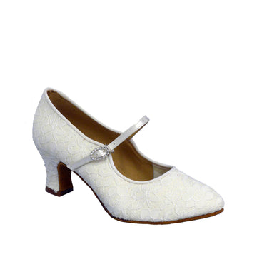 Stagelight Premiere: Savoy: Floral Snow Lace | 2.25" Bourbon