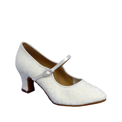 SP: Savoy: Floral Snow Lace | 2.25" Bourbon