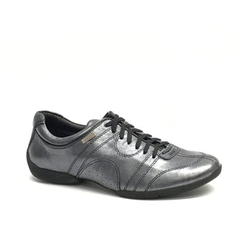 PortDance: Stefano Dance Sneaker: Steel Leather: Split Sole
