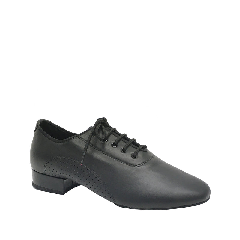 STEPHANIE-Mens: Victor: Black Leather | 1.0" Standard | MED | SPLIT SOLE