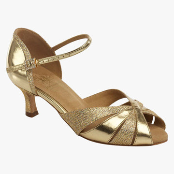 Supadance: S1535 | Gold Rainbow Sparkle & Coag | MED | 2.0" Flare | SPECIAL ORDER ONLY