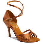 Supadance: S1166 | Dark Tan Satin | 3.0" Stiletto