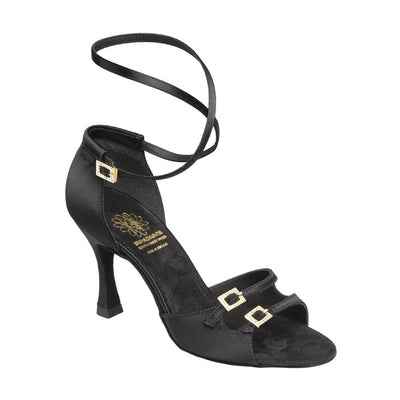 Supadance: S1618: Black Satin | 3.0" Flare