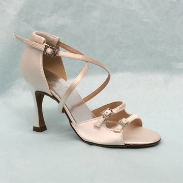 Supadance: S1618 | White Satin | 3.0" Flare | MTO-WTD