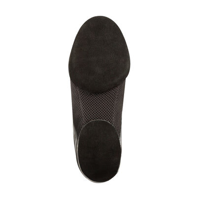 Supadance: Unisex Dance Sneaker S8910 | Black Leather/Mesh Split Suede Sole