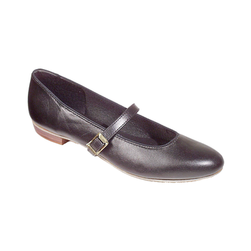 TicTacToes: Shag: Black Leather | 0.5" Tapered Edge