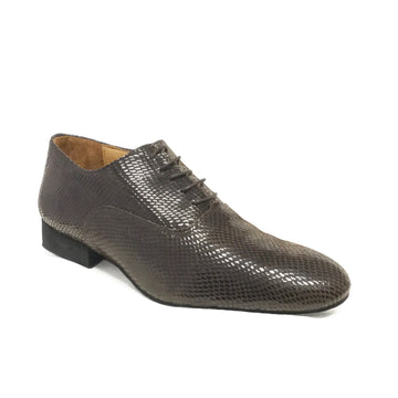 TopTanz-Mens: Andre: Brown Lizard | 1.0 Ultralite Standard Heel | Suede Sole | Medium/Wide | LIMITED EDITION