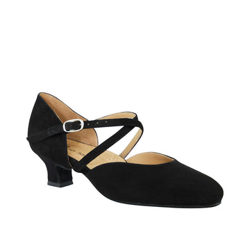 TopTanz: Madonna | 1.5" Vivaldi Flare: Midnite Suede | Medium/Wide