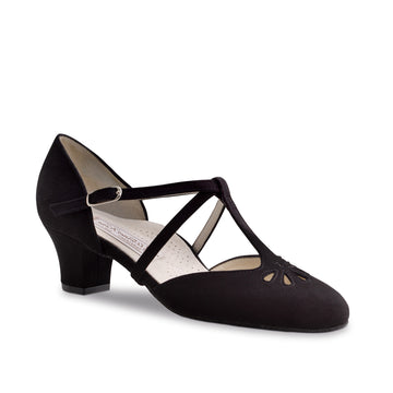 Werner Kern: Lea 45 | Black Suede | 1.75" Stellina