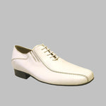 Werner Kern-Mens: Berlin | White Leather | 1.0 Standard Heel | Suede Sole | Medium | LIMITED EDITION