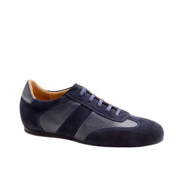 Werner Kern-Mens: Munich RI | Deep Blue Suede | 0.5 Wedge Heel