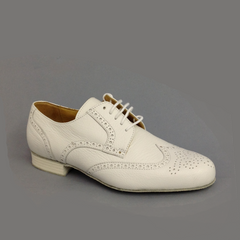 Werner Kern-Mens: Saxony: White Leather | 1.0 Standard Heel | SUESO | Medium | LIMITED EDITION
