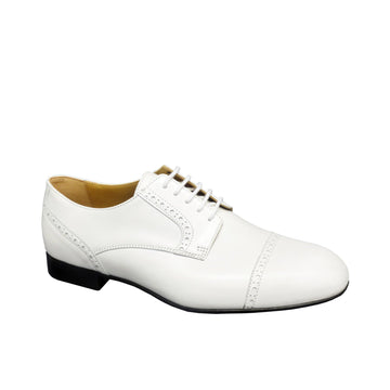 Werner Kern-Mens: Koblenz Lin. D. TINO (Hard Sole) | White Leather | 1.0 Standard Heel | RAW Leather Sole | M/W | LIMITED EDITION | While Supplies Last | Available by Special Order