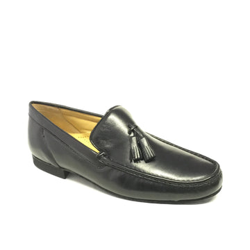 Werner Kern-Mens: Lubeck Loafer | New York Black | 0.75 Ultralite Standard Heel | Suede Sole | Medium | LIMITED EDITION