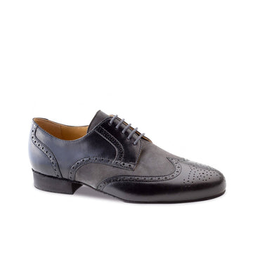 Werner Kern-Mens: Saxony Classic | NY Black & Fog | 1.0" Standard Heel
