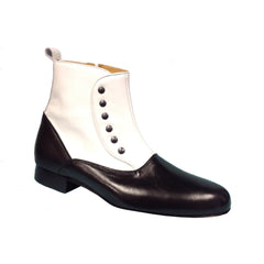 WK-MensBoots: Covent Garden TINO: NY Black & White - Standard Heel | LIMITED EDITION
