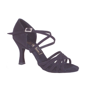 Aida: Karina RT 3.0" Flare | Black Crepe Satin | MED