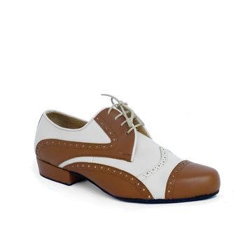 DelMago 2.0 Theatrical Shoes: The Magician: Almond Butterbeer: 1.0" Standard