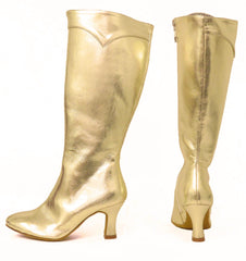 Zorra Boot: Pure Gold-2.5" Playbill Heel